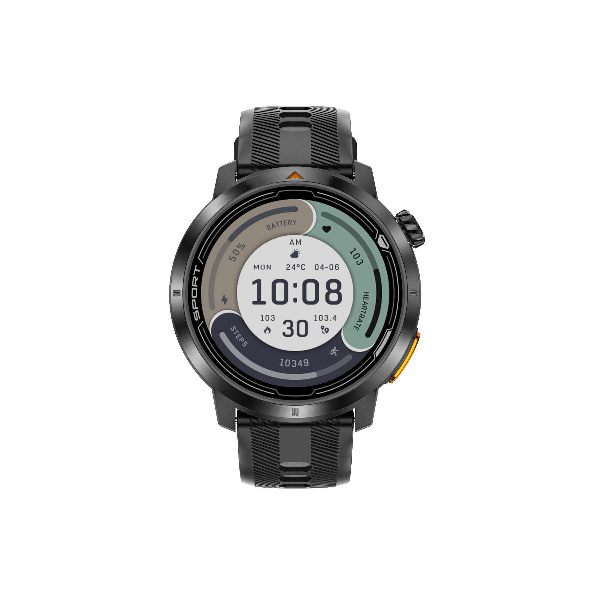 XG9 Smart Watch Gunmetal Black Side