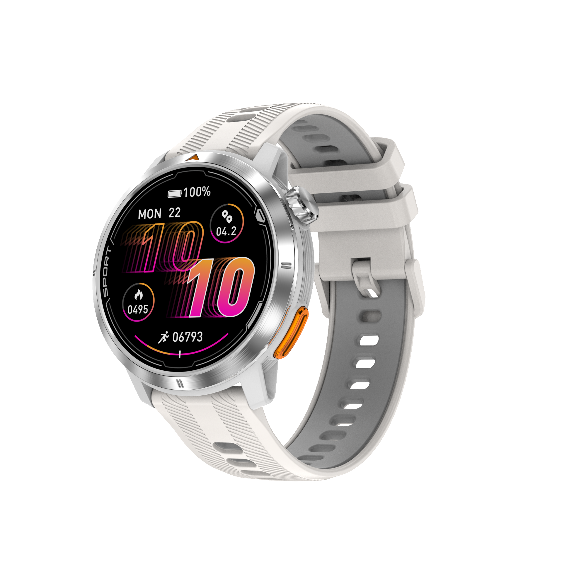 XG9 Smart Watch Silver White